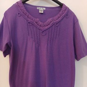 *2 for $6* One Purple, one Orange, Beaded, crochet, lace
